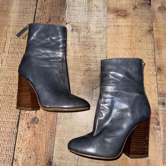 Zara Women's Grey Blue Boots - Picture 5 of 12